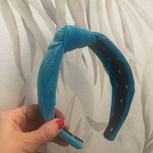 Lele Sadoughi blue headband